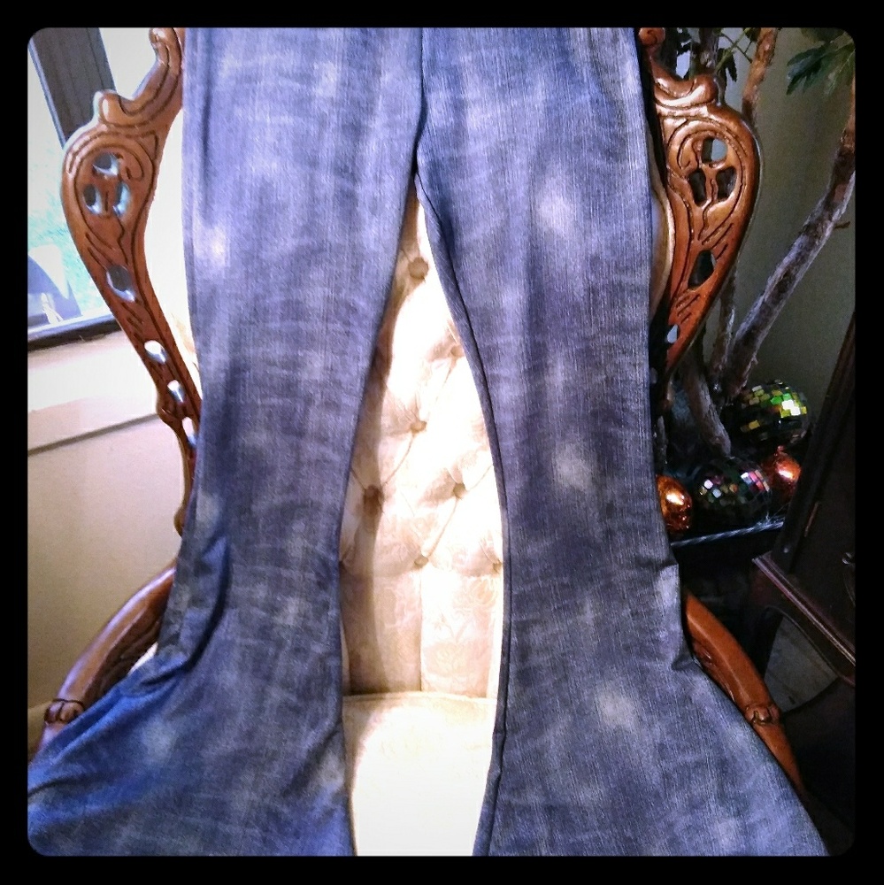 Jeanlook tiedye bellbottom flare pants fit 6 to 10